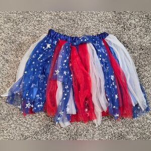 Patriotic Tulle Skirt Girls 4/6